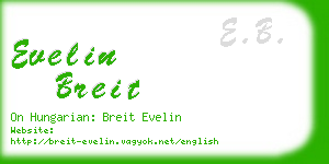 evelin breit business card